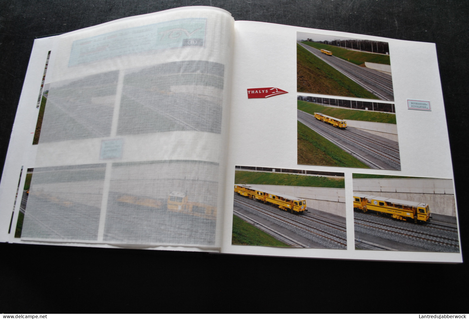 Album Photo 30 TGV Thalys Entièrement Consacré Au Chantier TGV Voie A Et B Louvain Liège Zone Bierbeek à Lincent En 2001 - Eisenbahnen