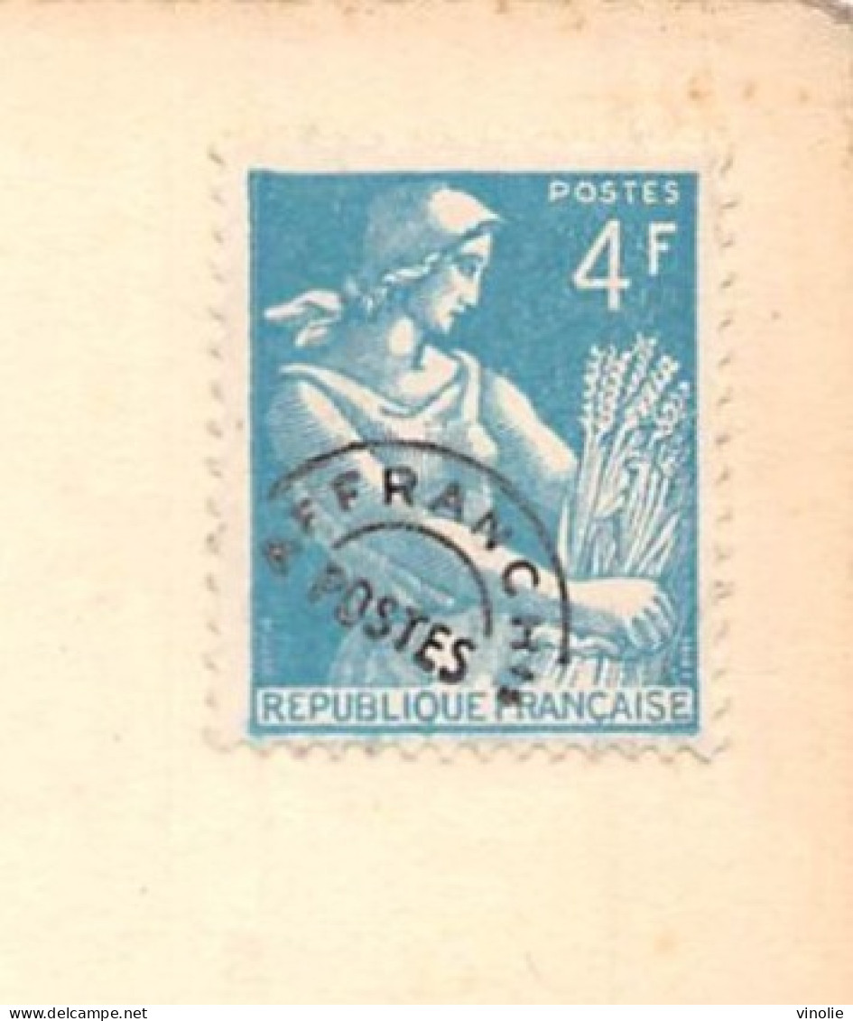 MO-24-393 :  CARTE POSTALE AVEC TIMBRE PREOBLITERE. AVRIL 1955 - Sonstige & Ohne Zuordnung