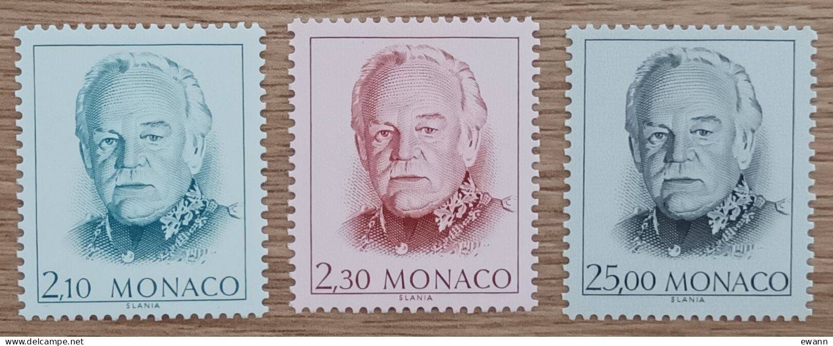 Monaco - YT N°1705 à 1707 - Effigie De S.A.S. Rainier III - 1990 - Neuf - Ongebruikt