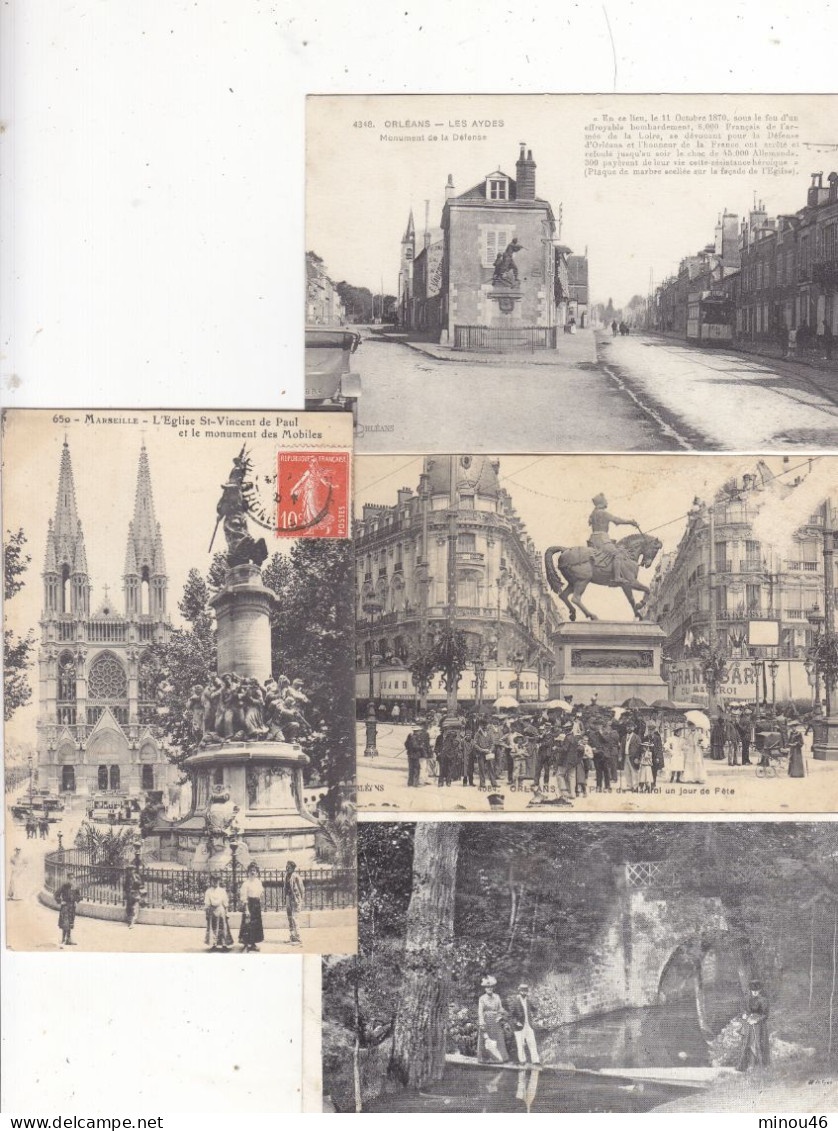 LOT 2 DE 1000 CPA DE FRANCE.TOUTES REGIONS .AVEC DES ANIMEES. B.ETAT GENERAL .PETIT PRIX. VOIR SCANS ET DESC. - 500 Postcards Min.