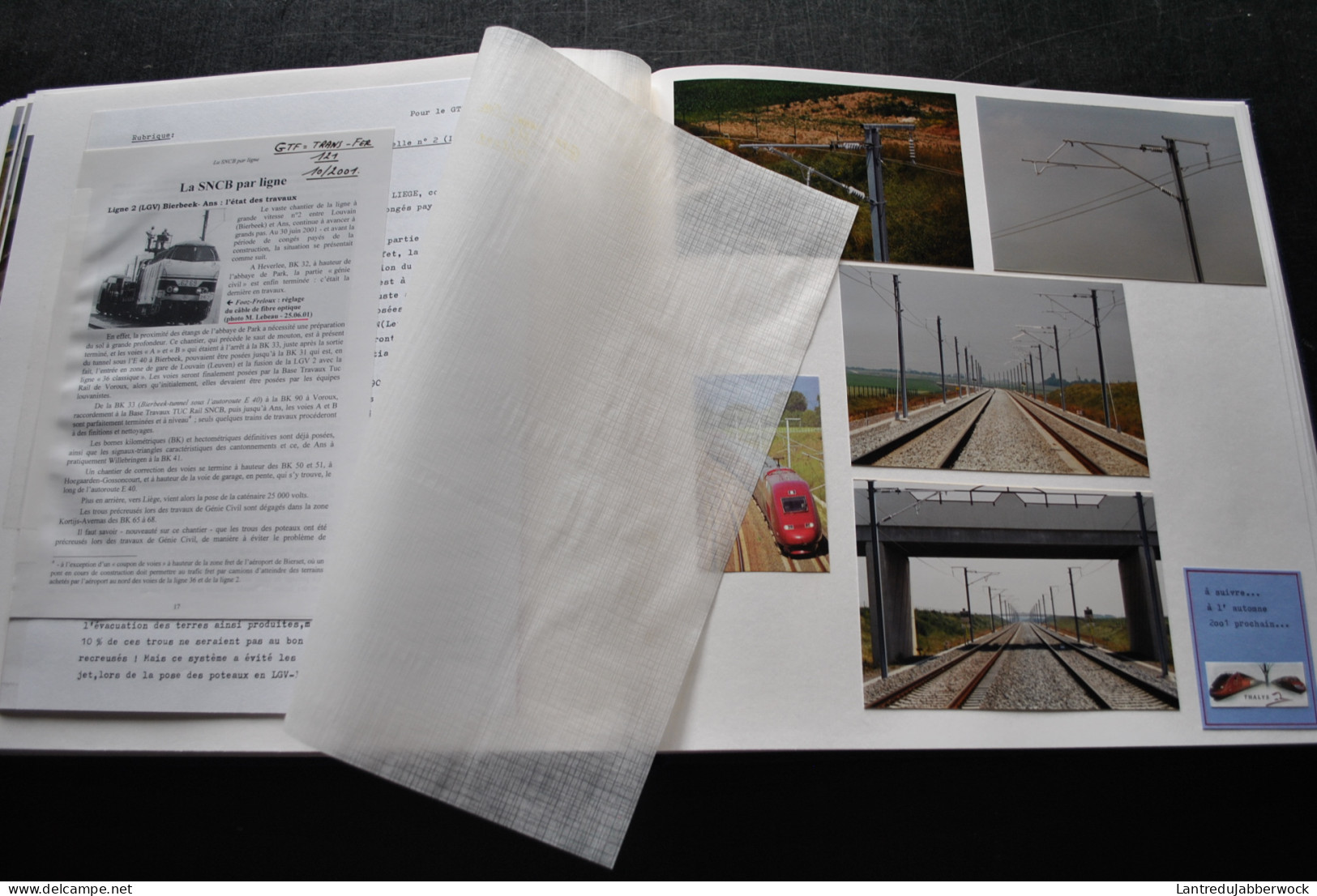 Album photo 32 TGV Thalys Chantier Leuven Liège Fooz Freloux Heverlee Bierbeek Hoegaarden Lincent Noduwez Corswarem Cras