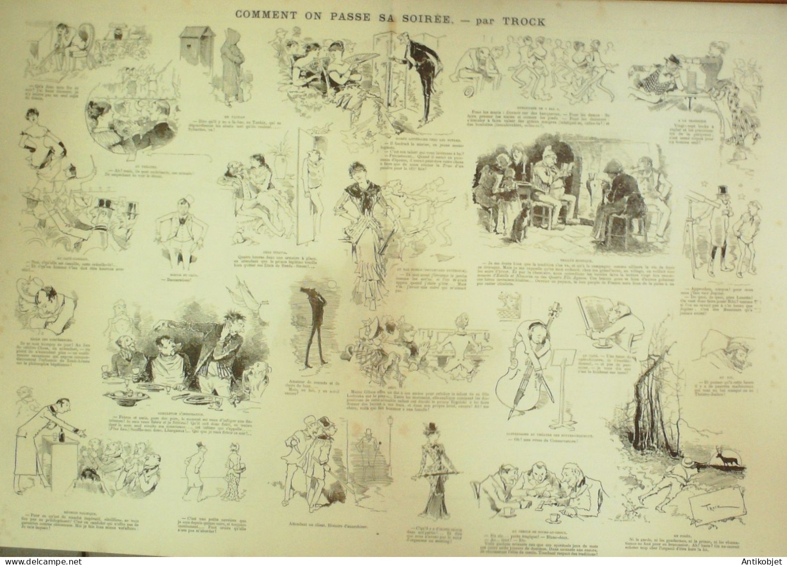 La Caricature 1884 N°212 Jadis & Aujourdh'ui Robida TrockM Pouff Job - Magazines - Before 1900