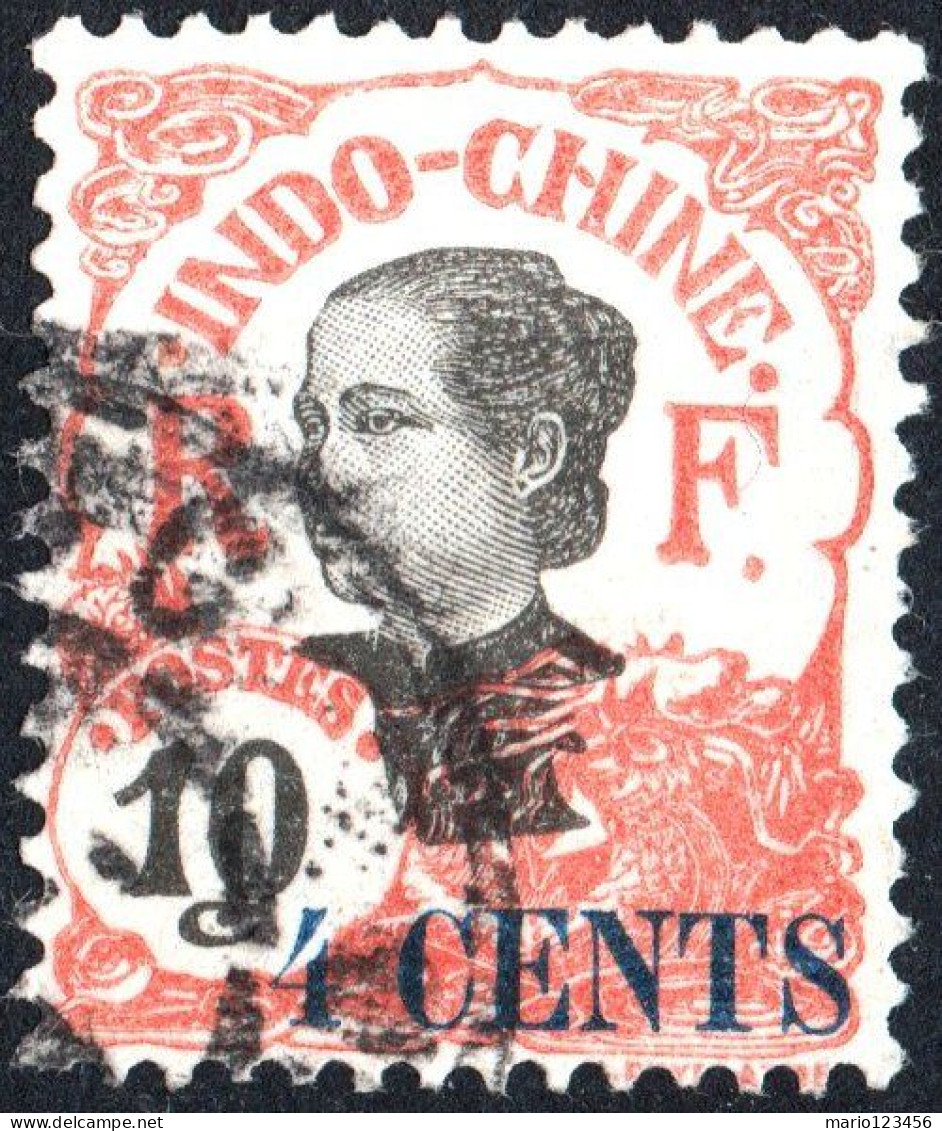 INDOCINA FRANCESE, INDOCHINA, MOTIVI LOCALI, 1919, USATI Yt:FR-IC 76, Mi:FR-IC 76I, Scott:FR-IC 69 - Gebraucht