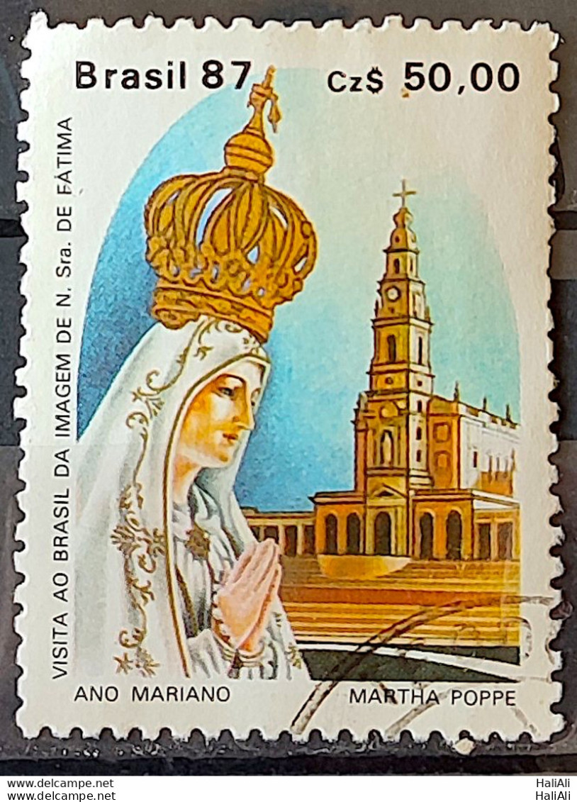 C 1574 Brazil Stamp Our Lady Of Fatima Mariano Religion 1987 Circulated 11 - Usati