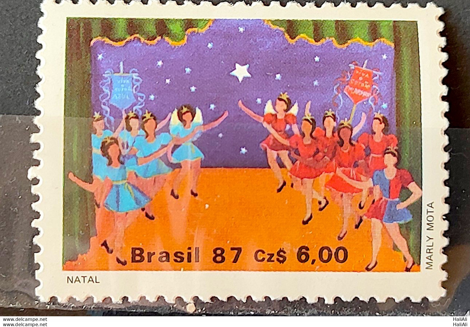 C 1569 Brazil Stamp Christmas Religious Popular Folks 1987 - Unused Stamps