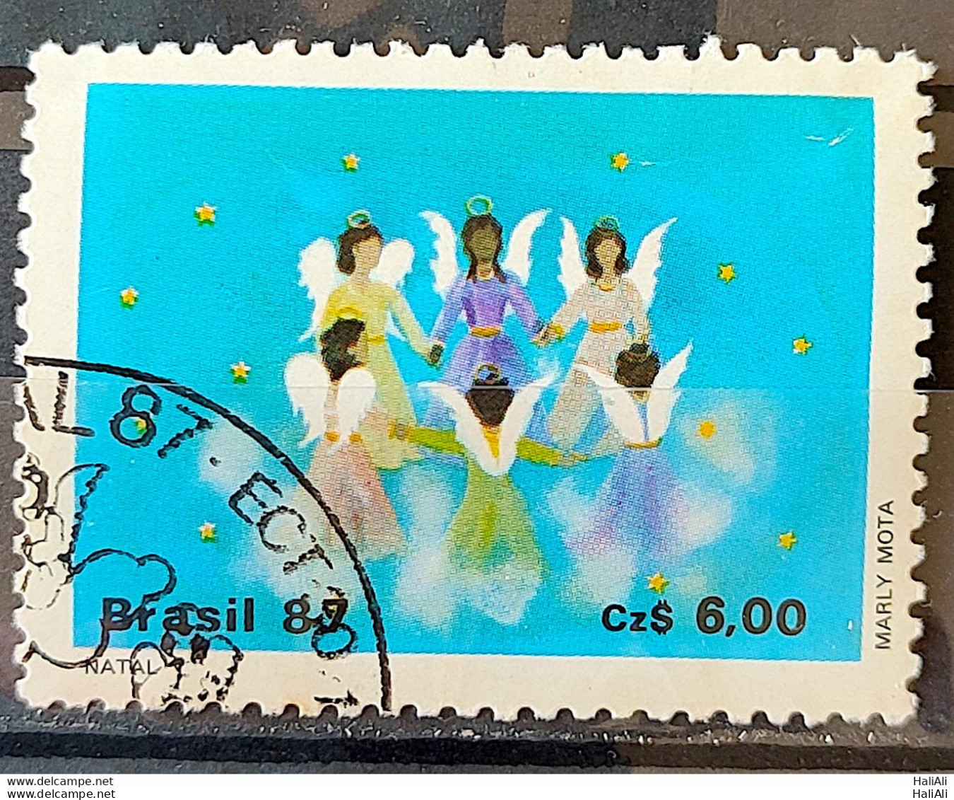 C 1568 Brazil Stamp Christmas Religion Announcement 1987 Circulated 1 - Usados