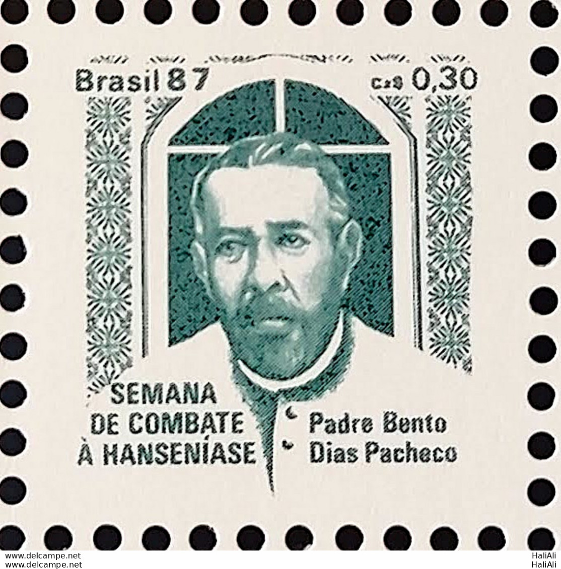 C 1566 Brazil Stamp Combat Against Hansen Hanseniasse Health Father Bento Religion 1987 H24 - Neufs