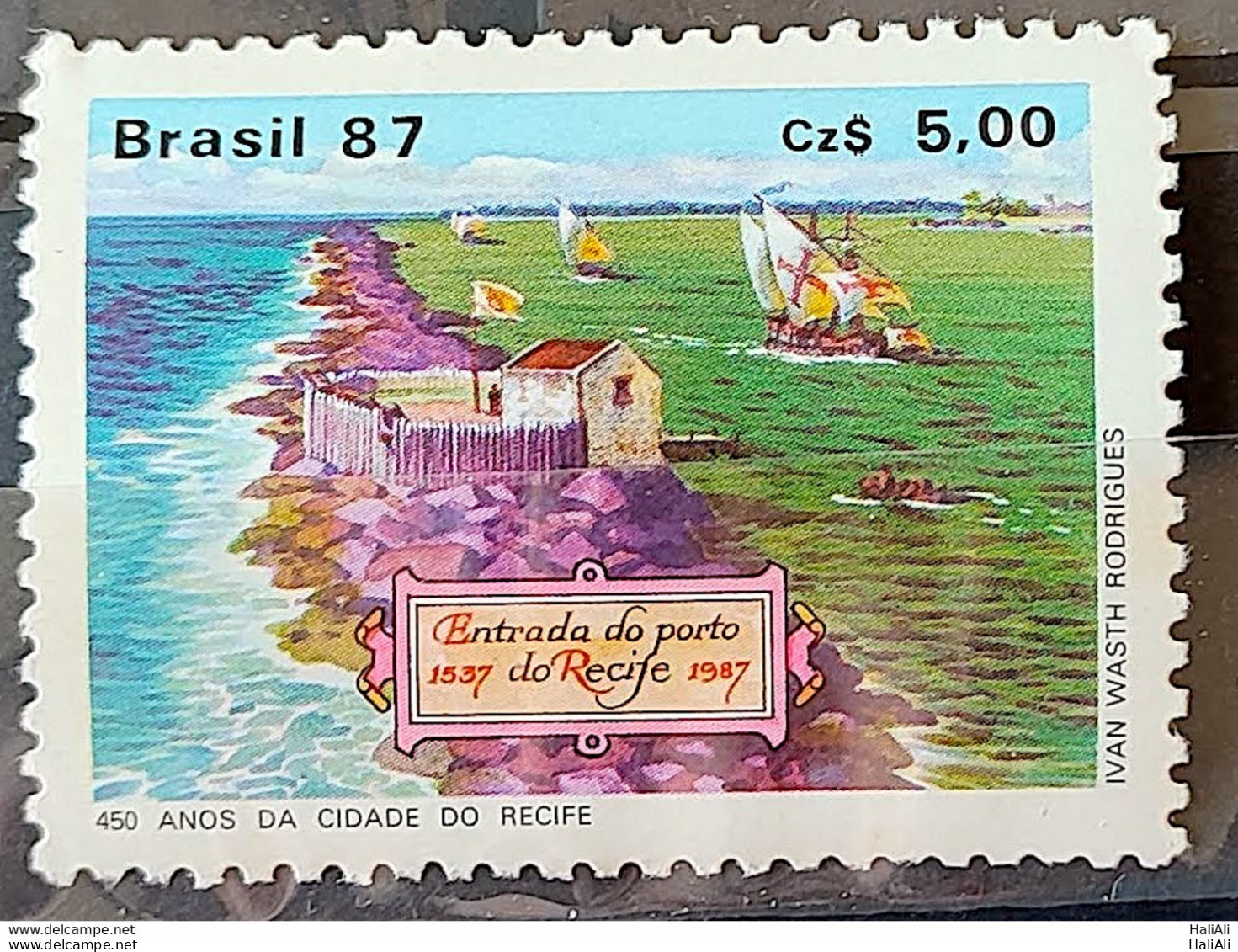 C 1565 Brazil Stamp 450 Year City Of Recife Pernambuco 1987 - Unused Stamps