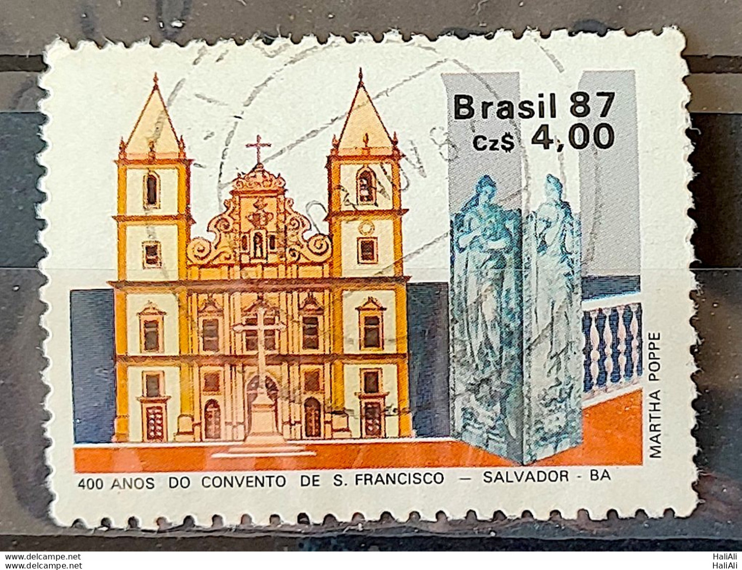 C 1563 Brazil Stamp 400 Years Convent Of Sao Francisco Salvador Bahia Religion Church 1987 Circulated 8 - Used Stamps