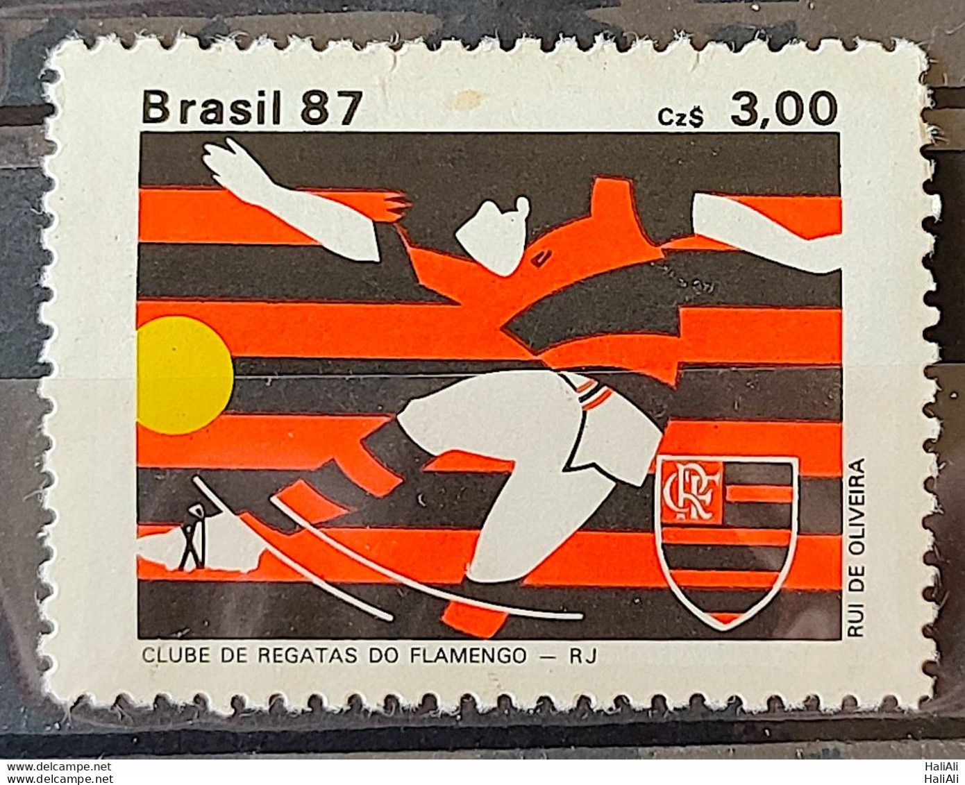 C 1562 Brazil Stamp Football Clubs Flamengo 1987 - Ungebraucht