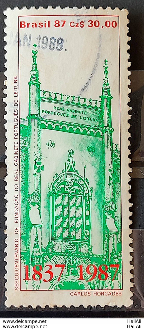 C 1558 Brazil Stamp 150 Years Real Reading Office Portugal 1987 Circulated 4 - Oblitérés