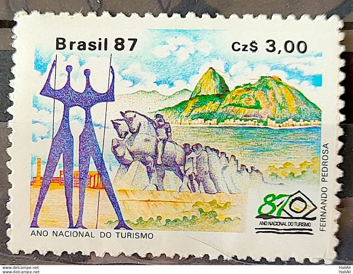 C 1556 Brazil Stamp Tourism Brasilia Rio De Janeiro 1987 - Unused Stamps