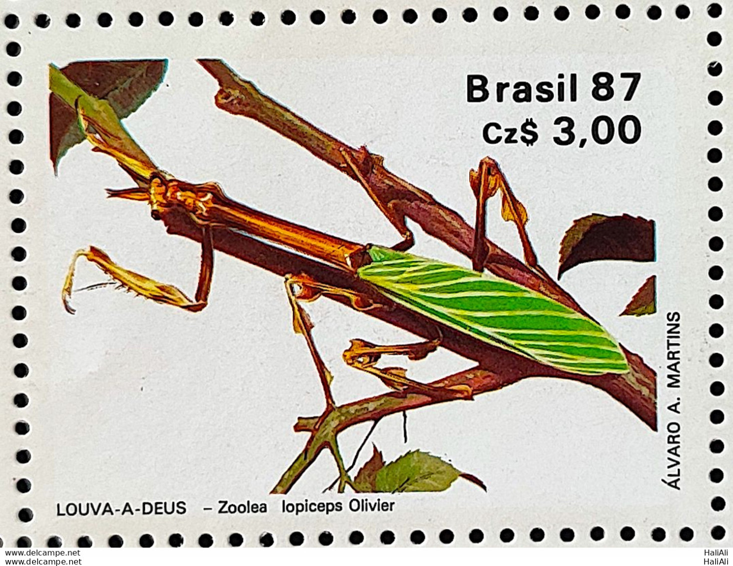 C 1554 Brazil Stamp 50 Years Brazilian Insect Entomology Society Praise To God 1987 2 - Ungebraucht