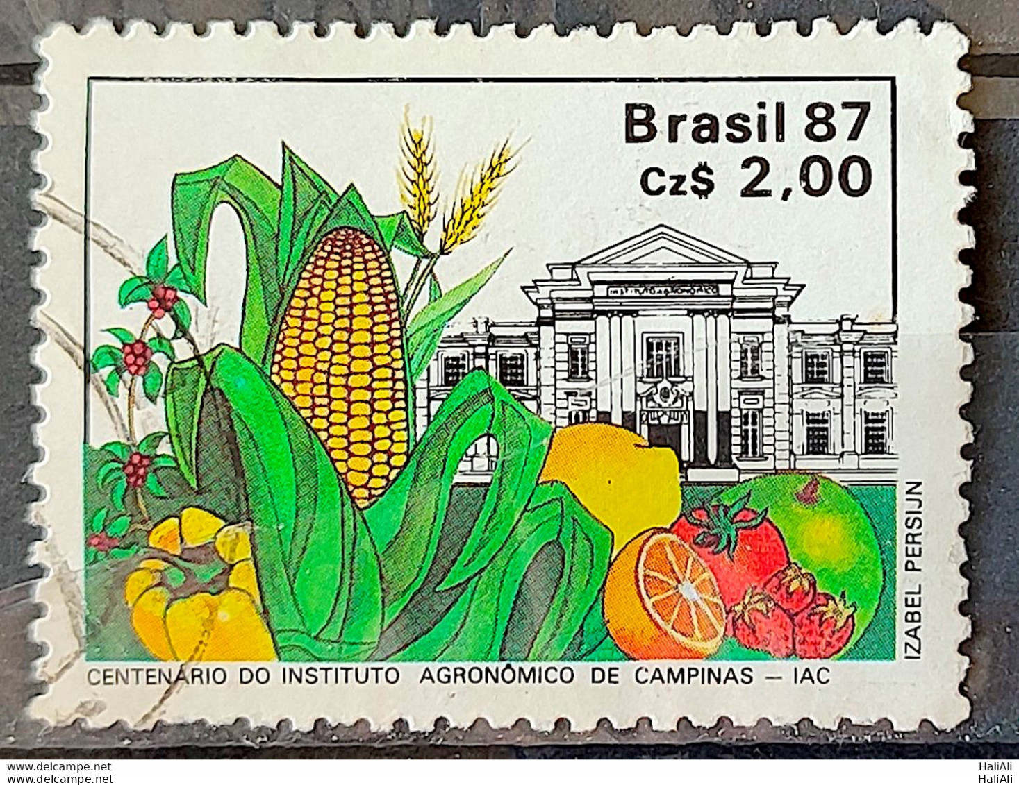 C 1553 Brazil Stamp 100 Years Agronomic Institute Of Campinas Education Corn 1987 Circulated 4 - Usados