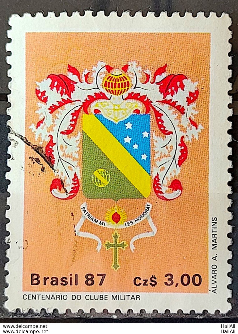 C 1552 Brazil Stamp 100 Years Of Military Club Coat 1987 Circulated 6 - Used Stamps