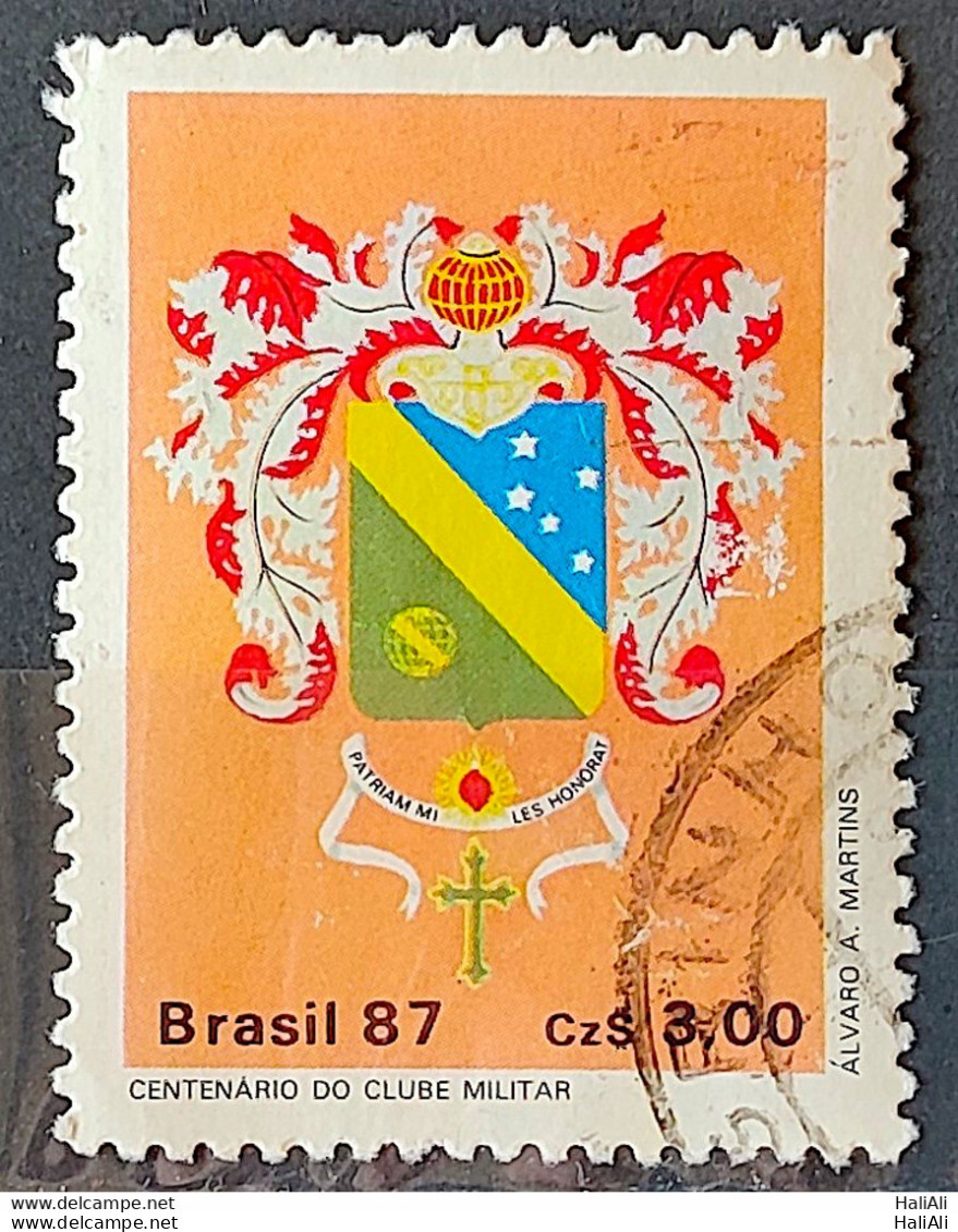 C 1552 Brazil Stamp 100 Years Of Military Club Coat 1987 Circulated 4 - Gebraucht