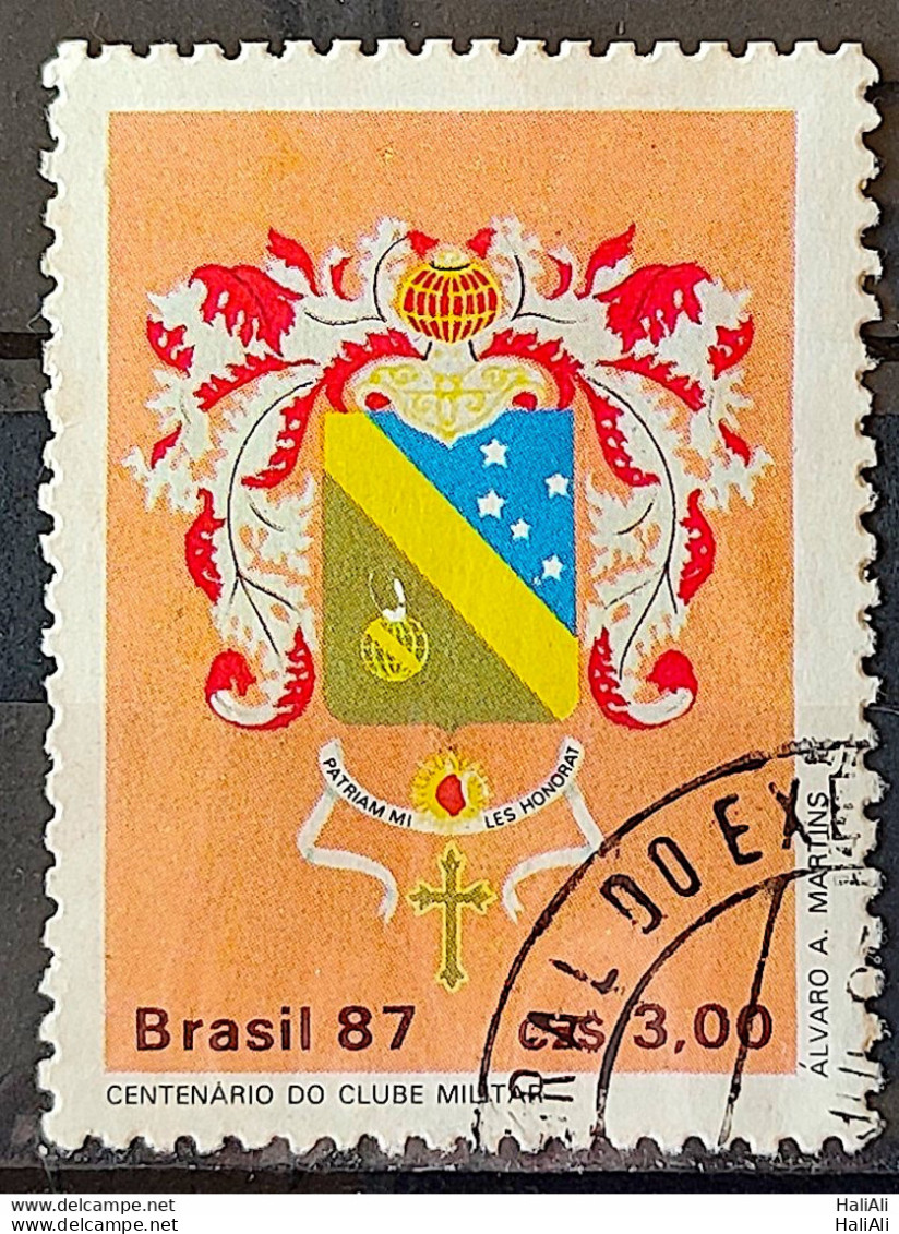C 1552 Brazil Stamp 100 Years Of Military Club Coat 1987 Circulated 7 - Gebraucht