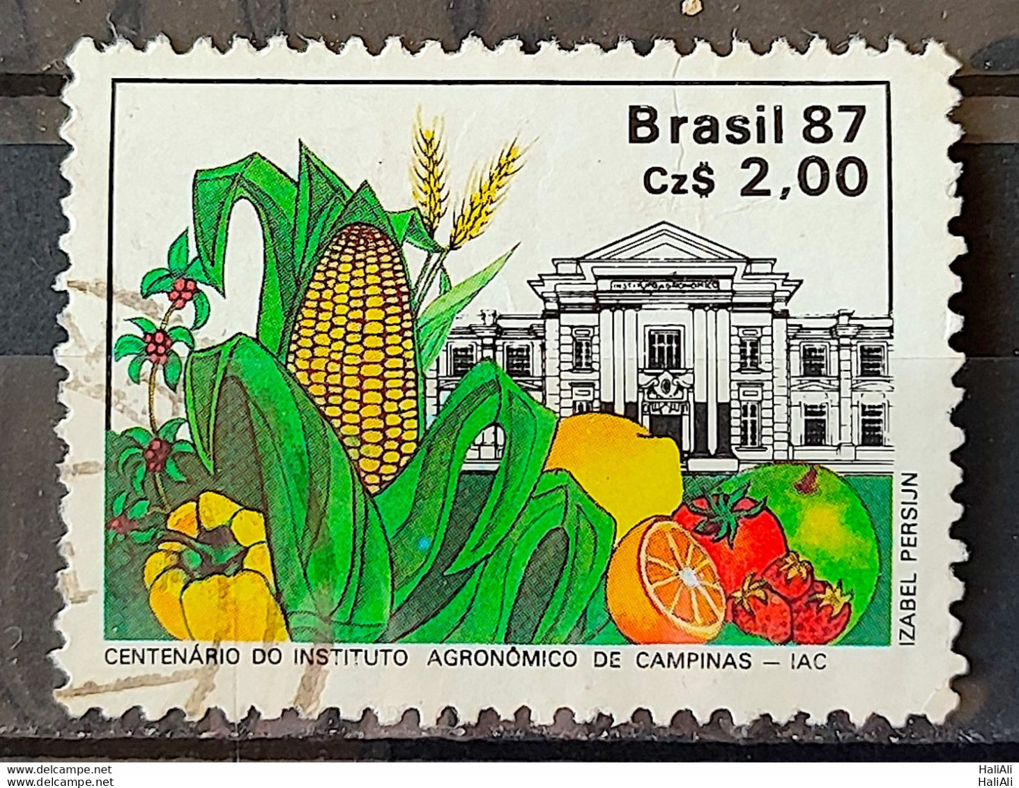 C 1553 Brazil Stamp 100 Years Agronomic Institute Of Campinas Education Corn 1987 Circulated 2 - Oblitérés