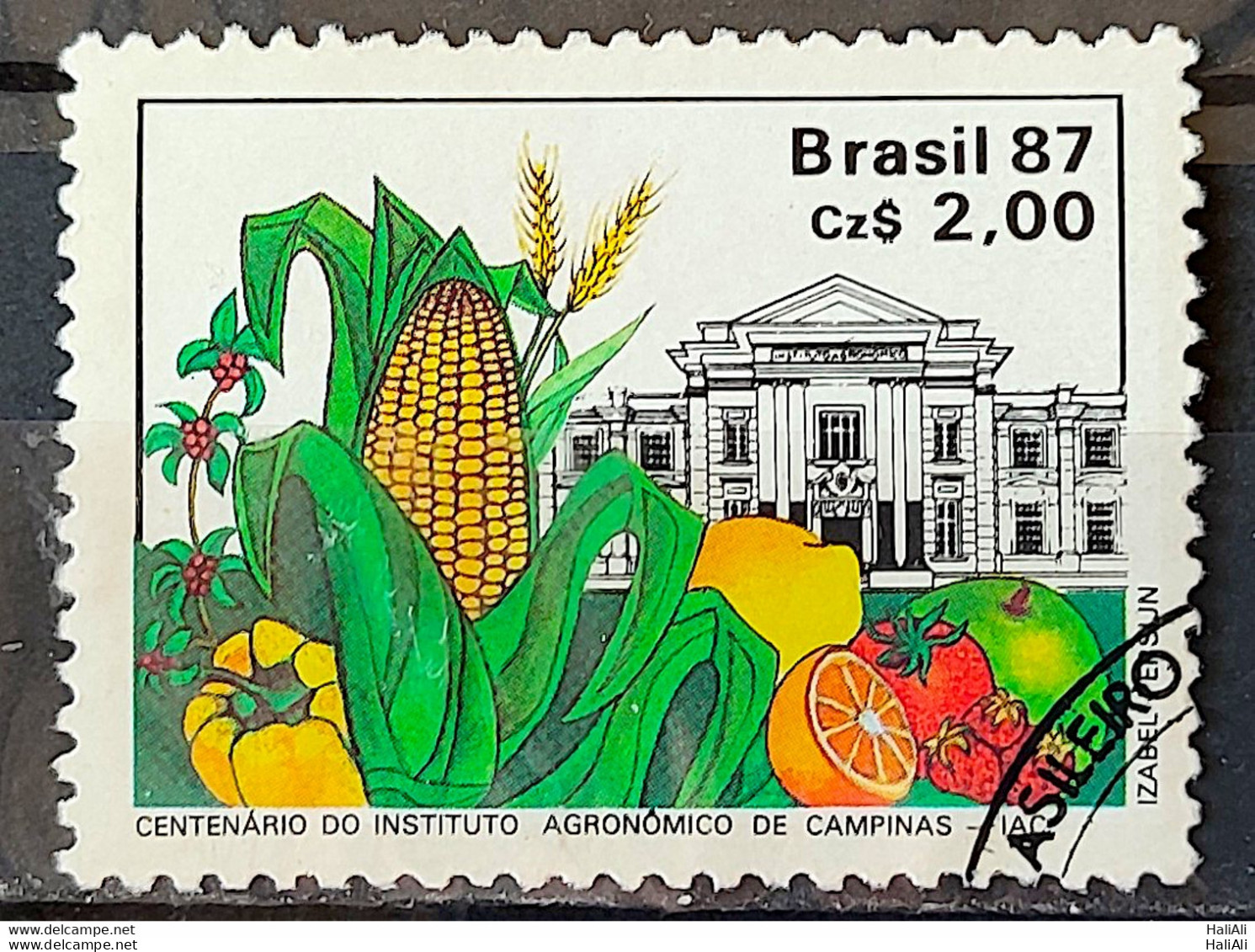 C 1553 Brazil Stamp 100 Years Agronomic Institute Of Campinas Education Corn 1987 Circulated 1 - Gebruikt