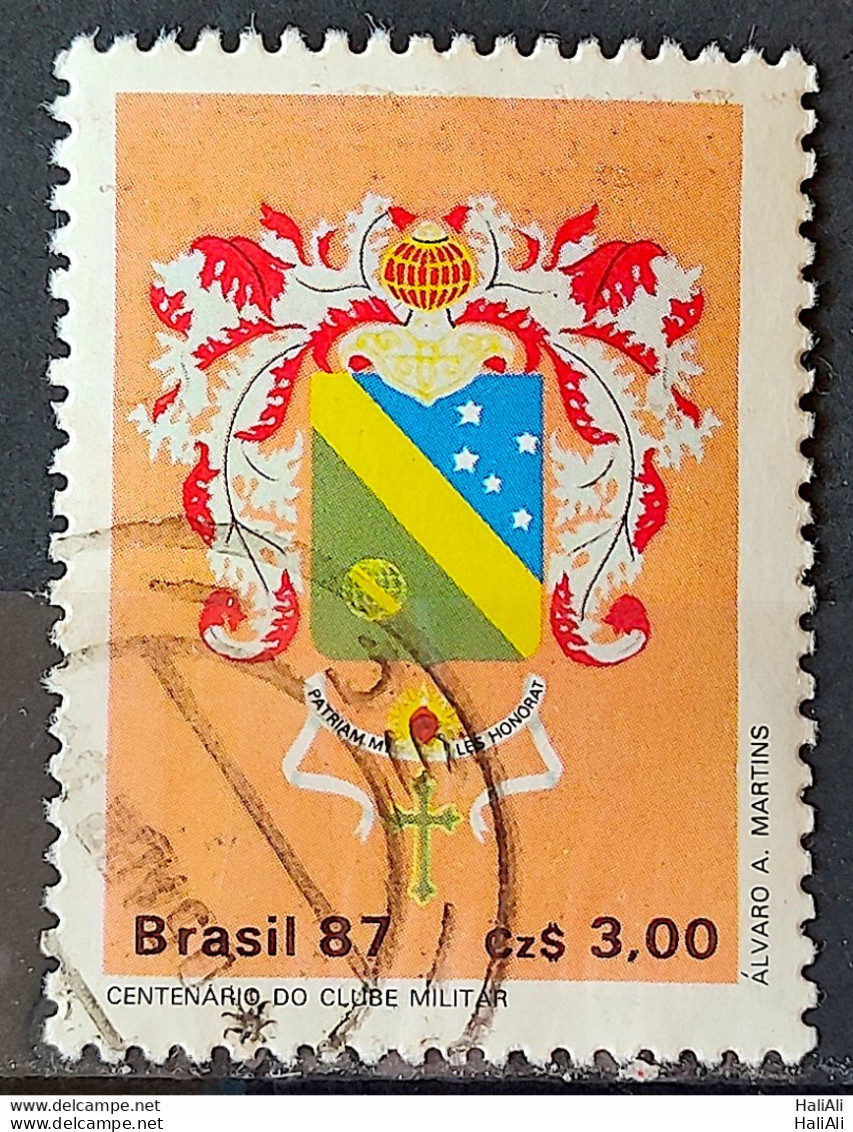 C 1552 Brazil Stamp 100 Years Of Military Club Coat 1987 Circulated 1 - Used Stamps