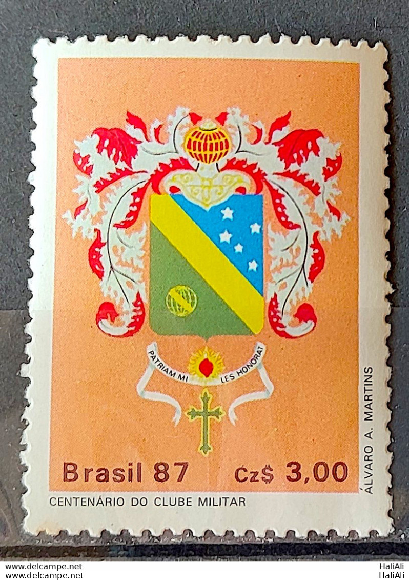 C 1552 Brazil Stamp 100 Years Of Military Club Coat 1987 - Ungebraucht