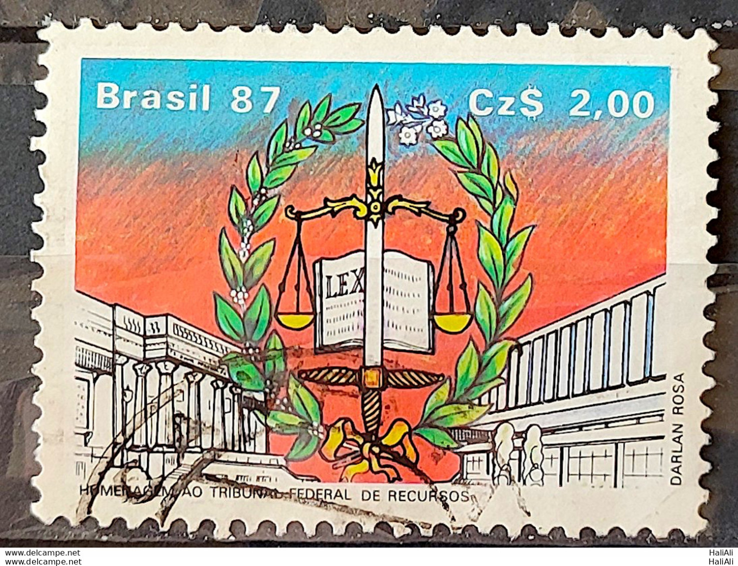 C 1551 Brazil Stamp Federal Resource Court Law Justice 1987 Circulated 1 - Oblitérés