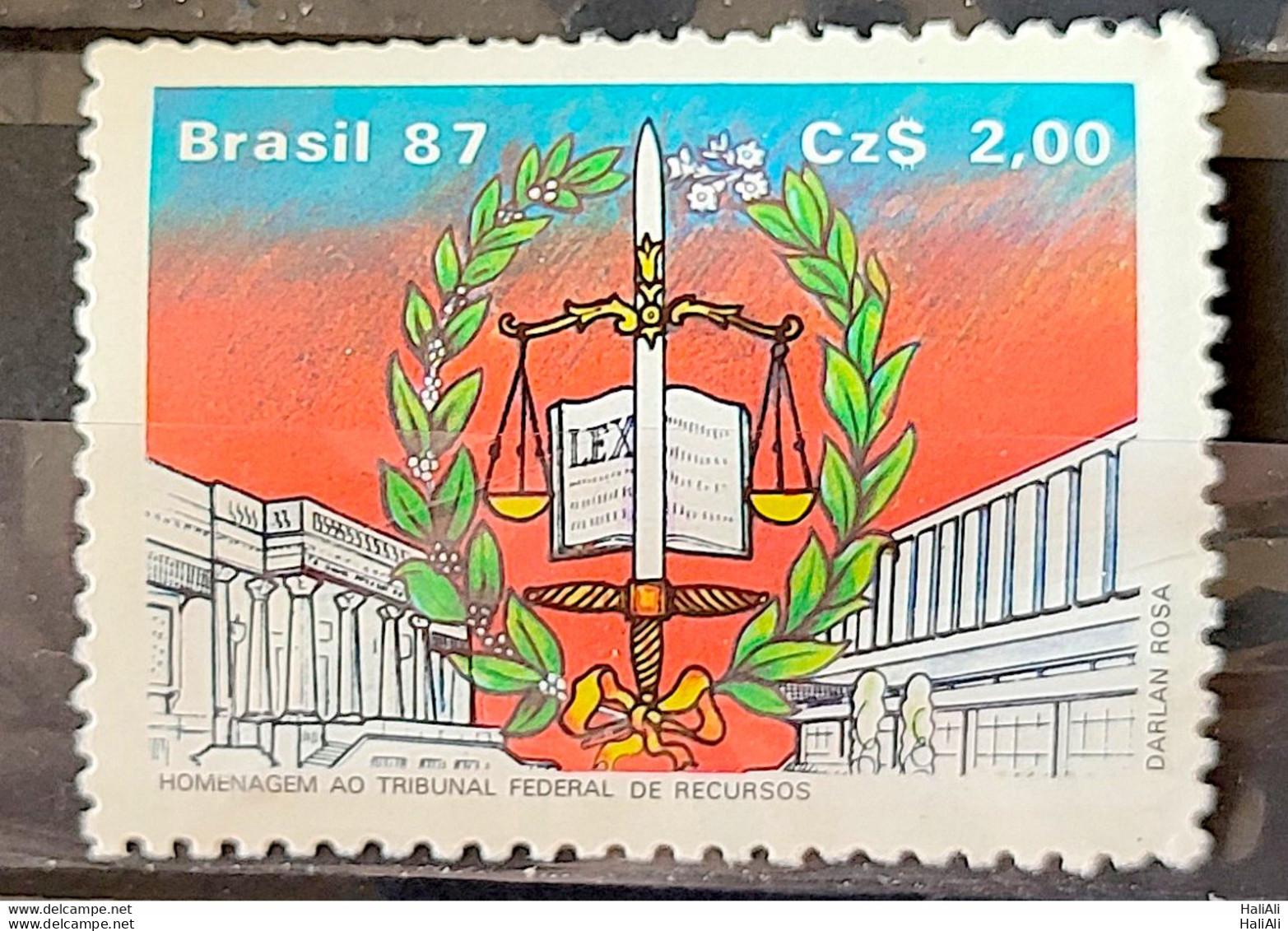 C 1551 Brazil Stamp Federal Resource Court Law Justice 1987 - Unused Stamps