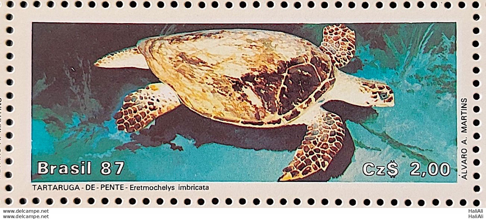 C 1549 Brazil Stamp Brazilian Fauna Tortoise 1987 - Ongebruikt