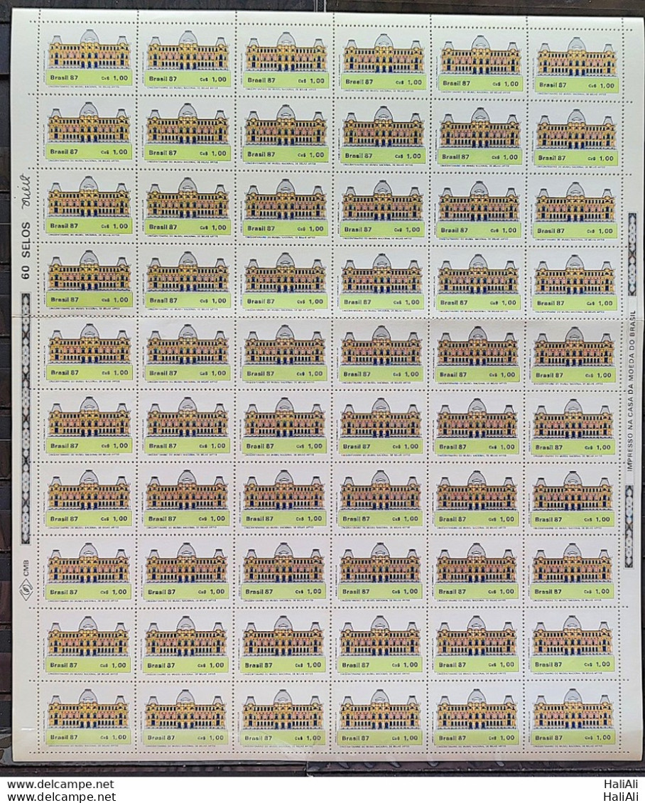 C 1542 Brazil Stamp Museum Of Fine Arts Architecture 1987 Sheet - Nuovi