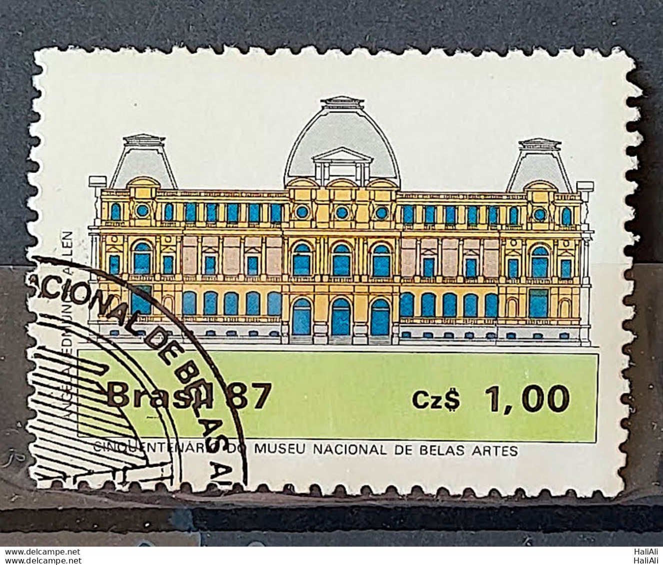 C 1542 Brazil Stamp 50 Year Museum Of Fine Arts Architecture 1987 Circulated 5 - Gebruikt