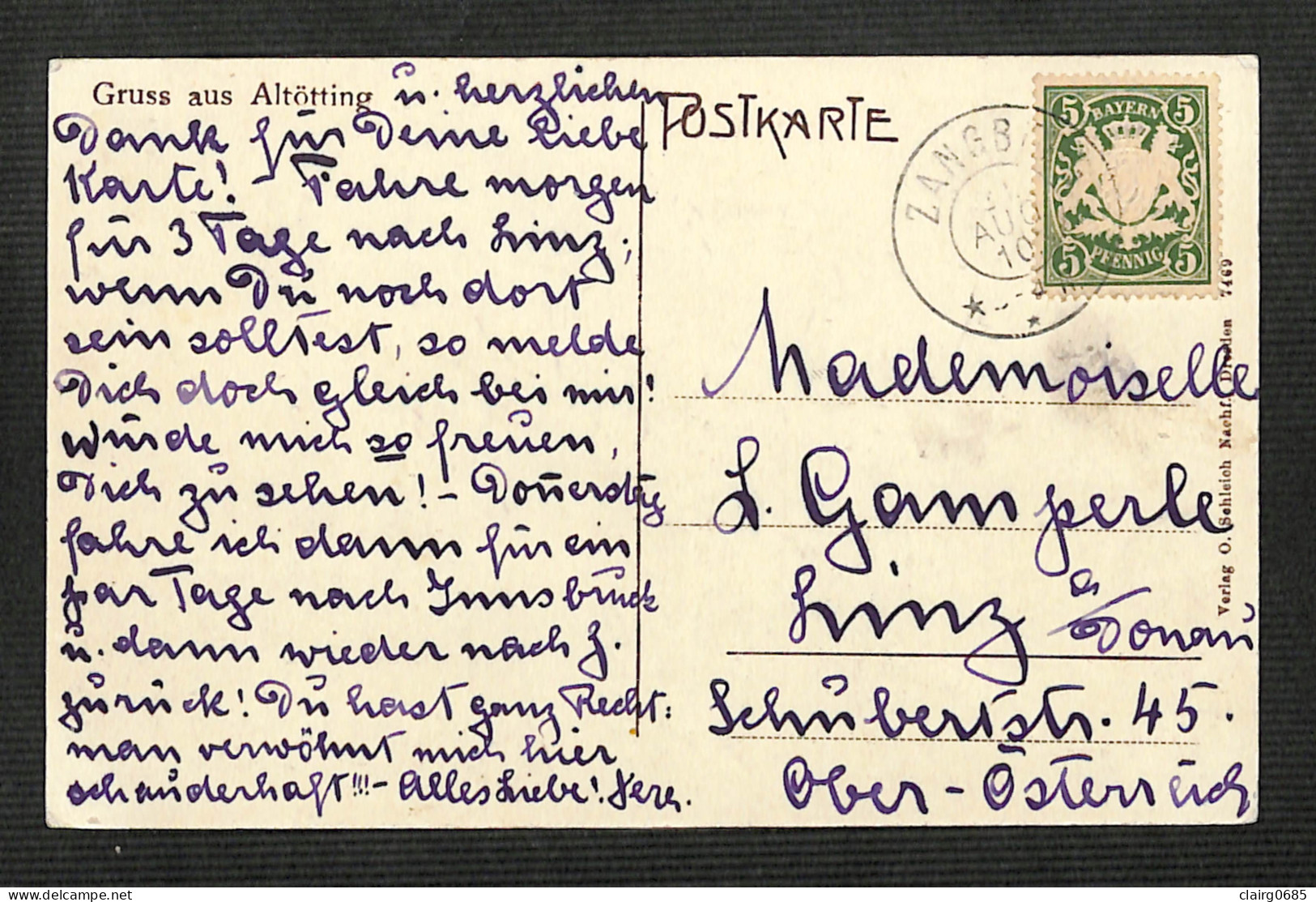 ALLEMAGNE - ALTOTTING - ALTOETTING - Gruss Aus Altötting - 1910 (peu Courante) - Altoetting