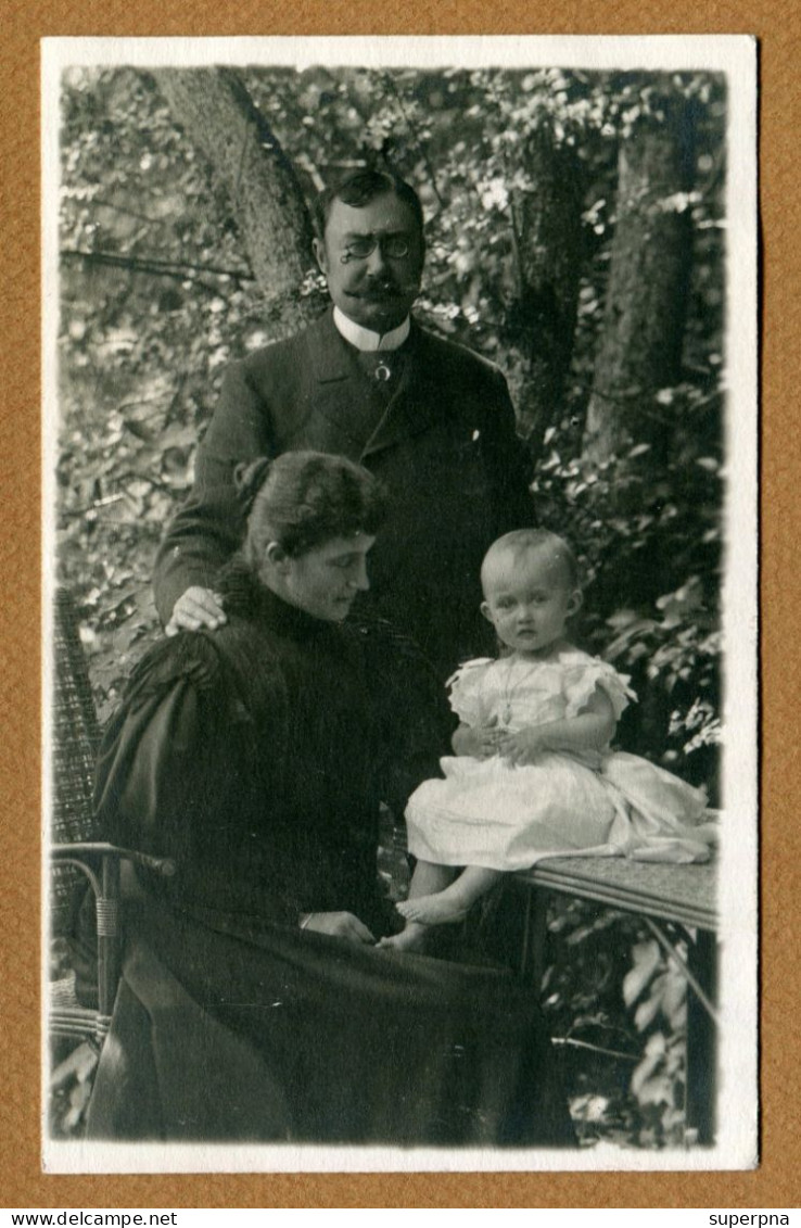 " GRAND DUC GUILLAUME - MARIE-ANNE & MARIE-ADELAÏDE "  Carte Photo 1895 - Koninklijke Familie