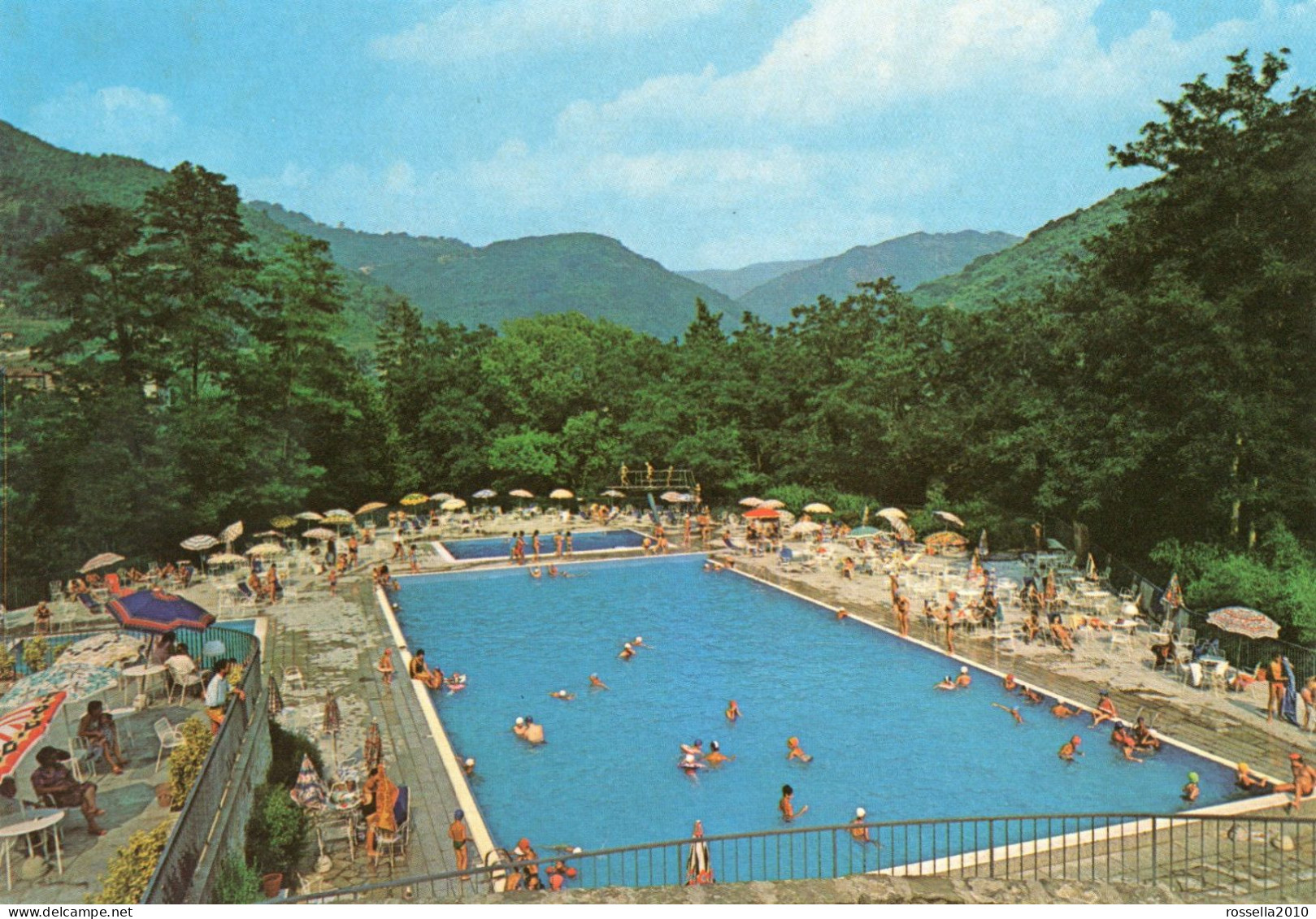 CARTOLINA  ITALIA BAGNI DI LUCCA VILLA ADA PISCINE ACQUE TERMALI Italy Postcard ITALIEN Ansichtskarten - Lucca