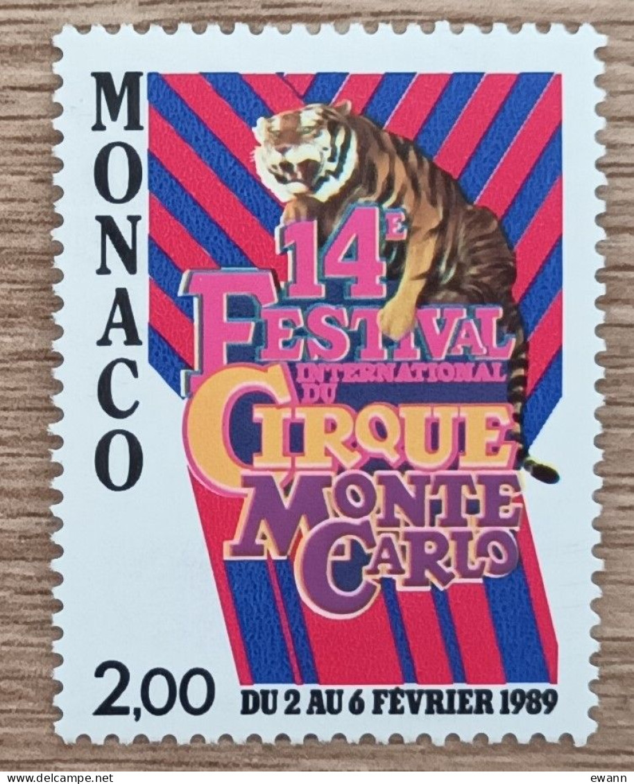 Monaco - YT N°1659 - 14e Festival International Du Cirque De Monte Carlo - 1988 - Neuf - Nuovi