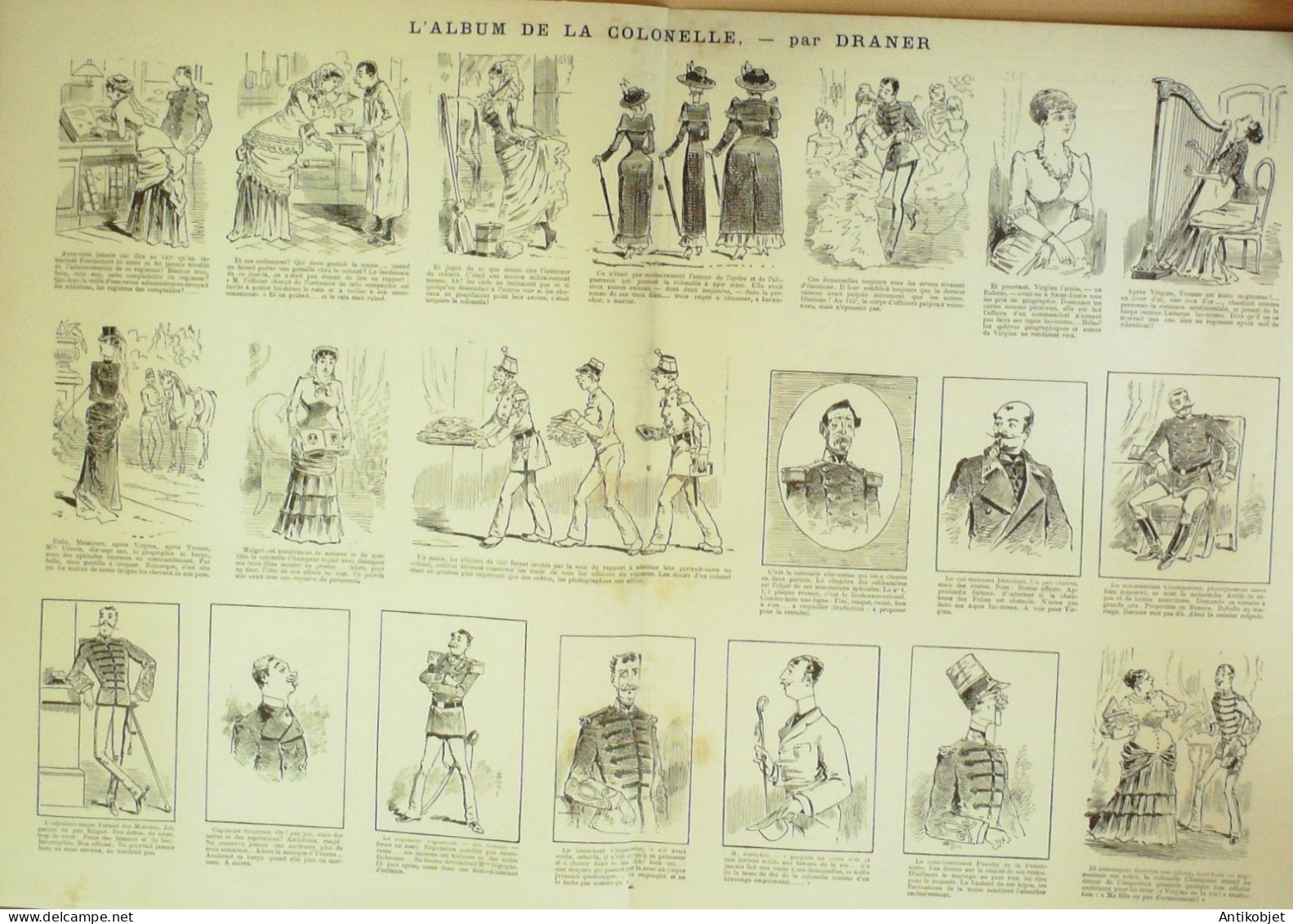 La Caricature 1884 N°213 Album De La Colonelle Draner Sorel Trock M Pouff Job - Zeitschriften - Vor 1900