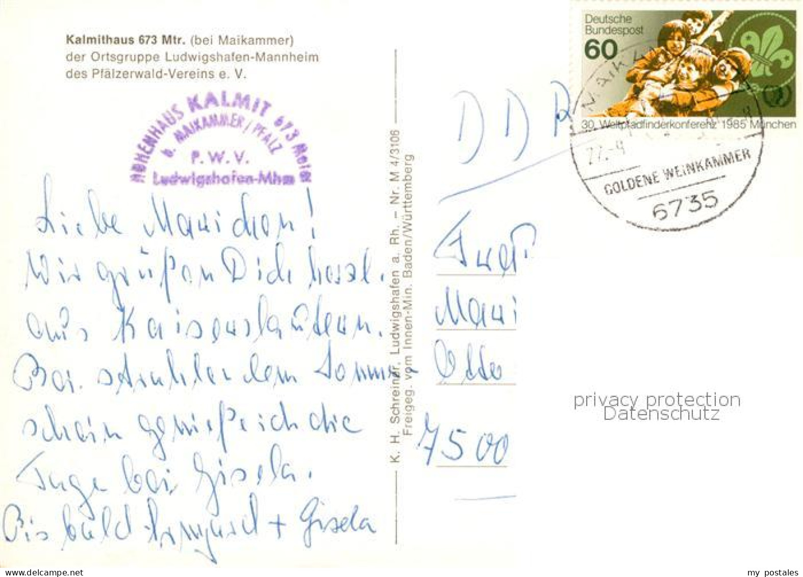 73792774 Maikammer Kalmithaus Sender Pfaelzer Wald Maikammer - Other & Unclassified