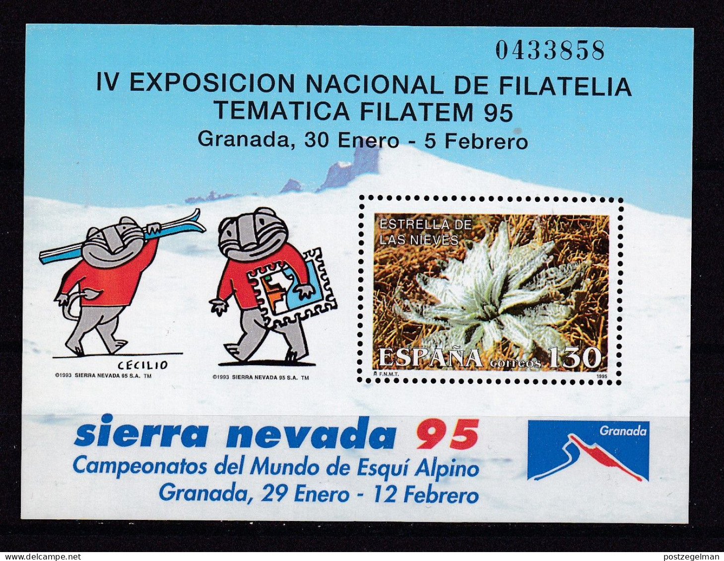 SPAIN, 1995, Used Stamp(s) , Ms Filatem, Michel Nr(s). Block 56, Scannr. F3313 - Blokken & Velletjes