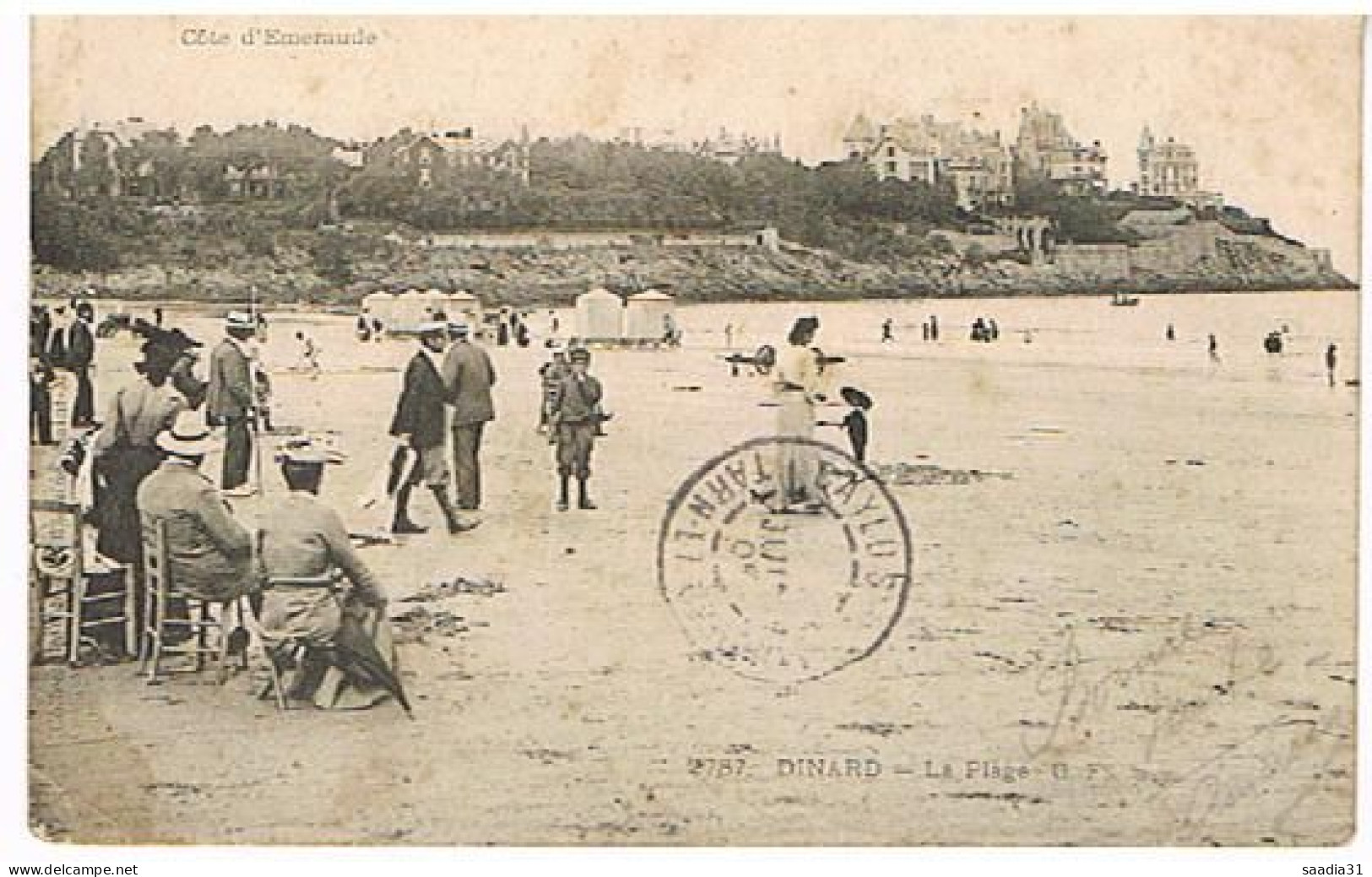 35    DINARD   LA PLAGE  1905 - Dinard