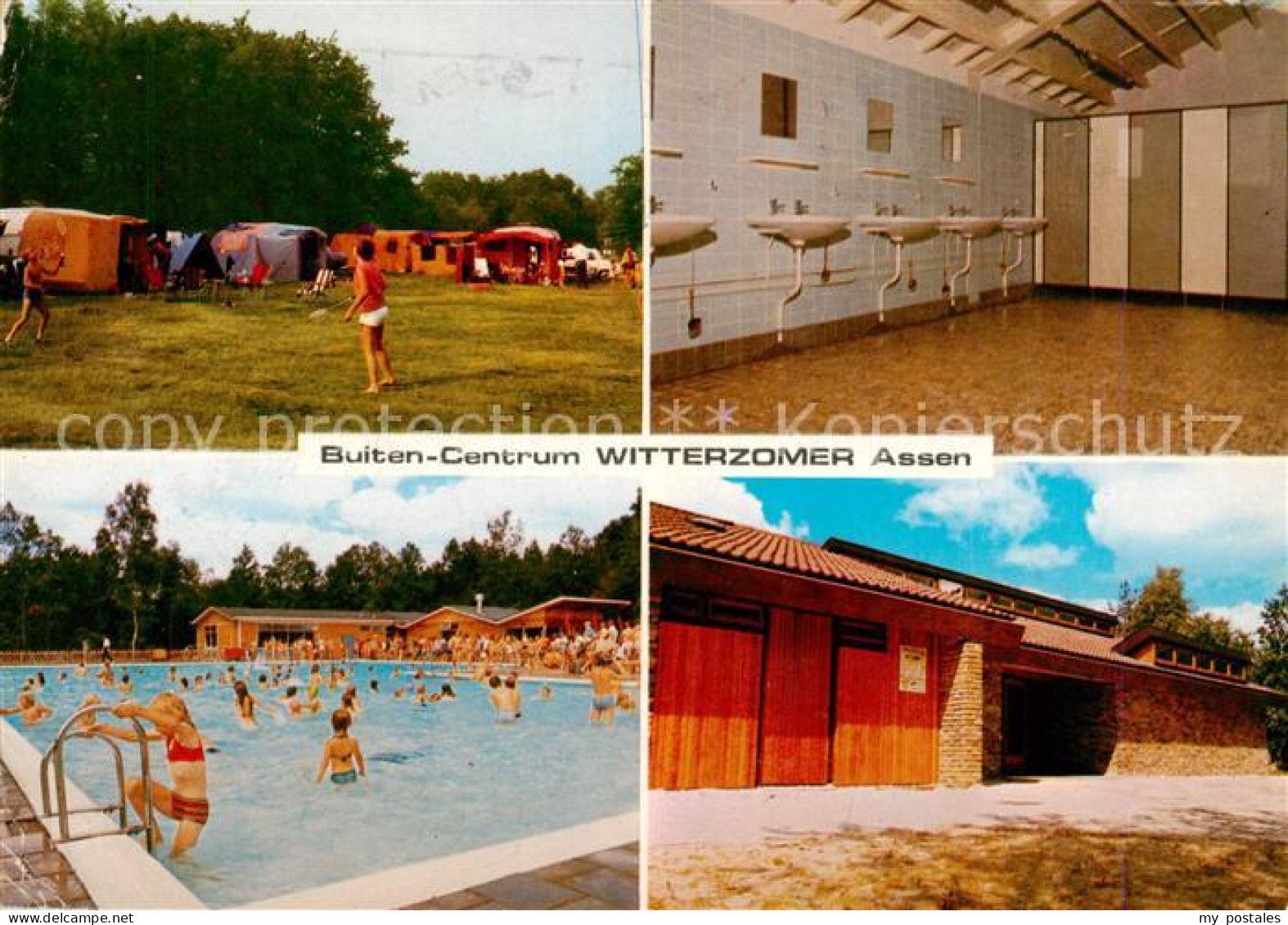 73792728 Assen NL Buiten-Centrum Witterzomer Campingplatz Waschraum Freibad  - Other & Unclassified