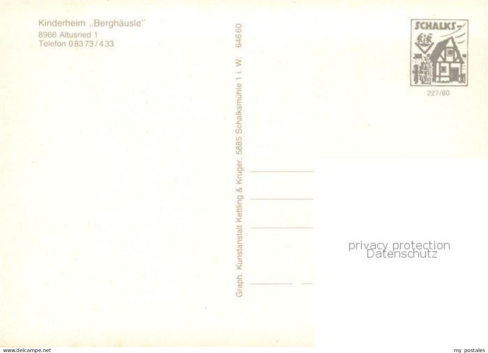 73792711 Altusried Kinderheim Berghaeusle Altusried - Other & Unclassified