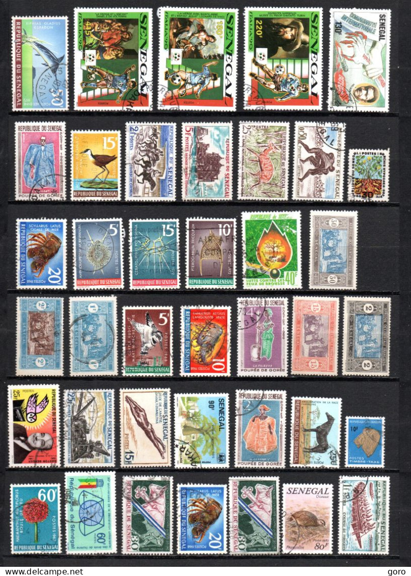 Senegal  .-   Lote  Nº   10  .-   39   Sellos - Sénégal (1960-...)