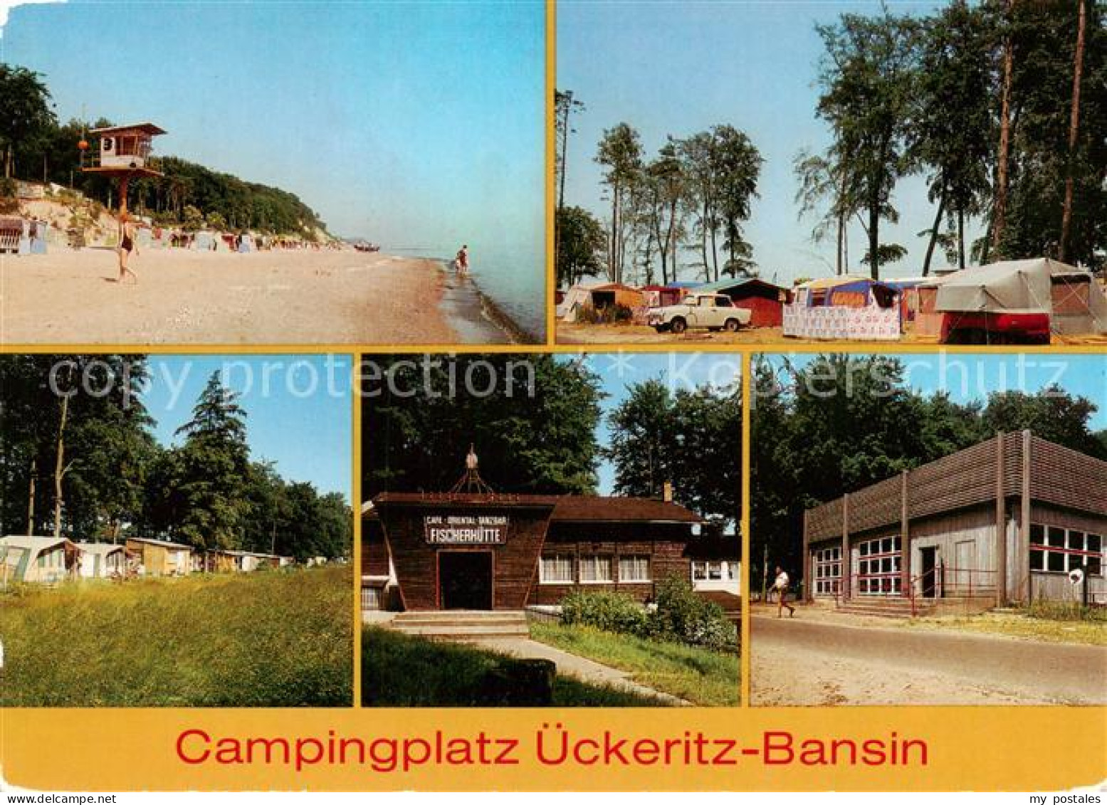 73792701 Bansin Ostseebad Campingplatz Ueckeritz Fischerhuette Strand Bansin Ost - Autres & Non Classés