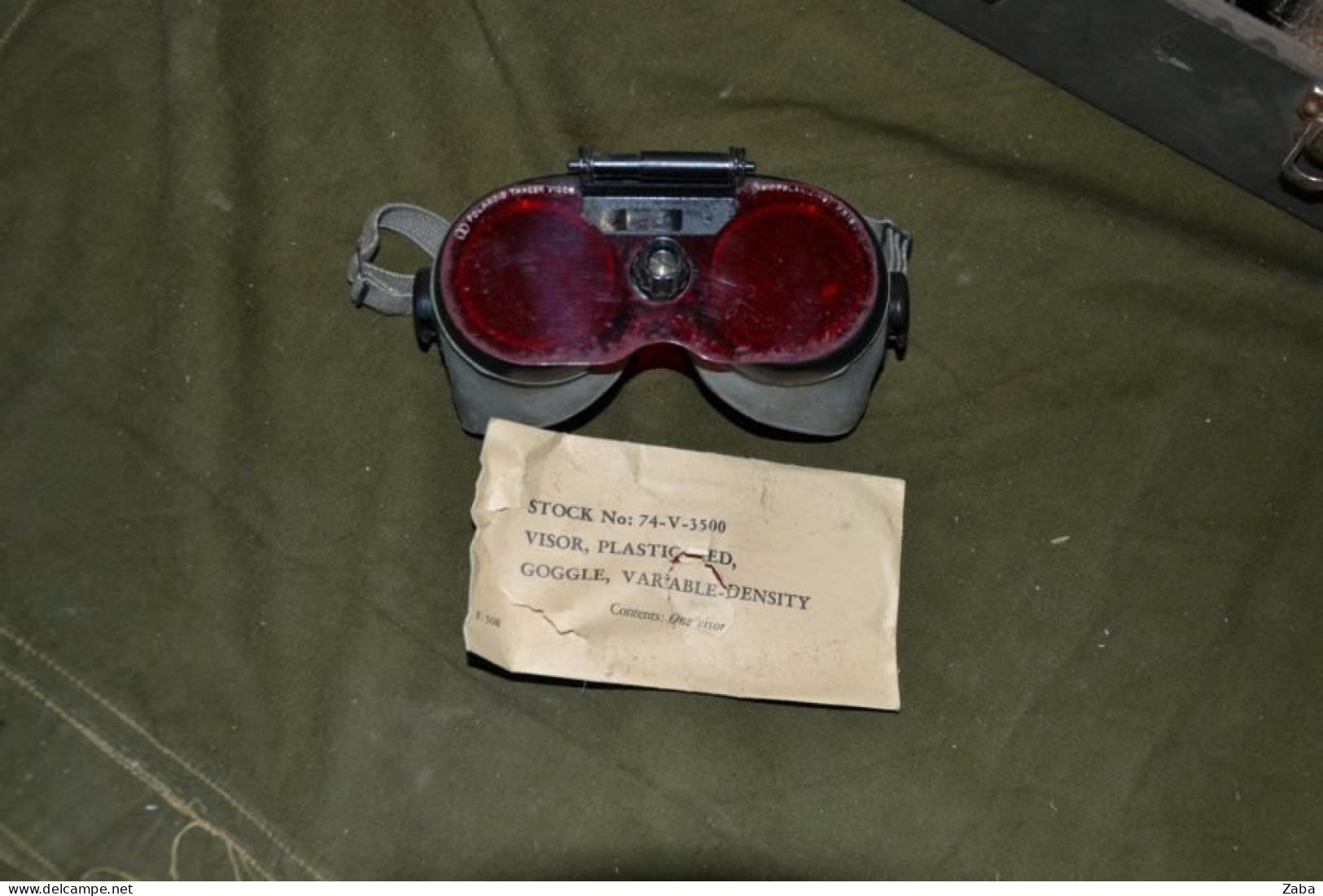 WW2 US Box Of 5 Pairs Of Goggles For Machine Gunners Bombers.. - Equipo