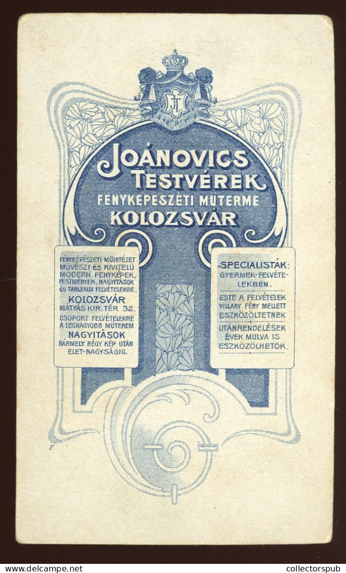 HUNGARY KOLOZSVÁR  Joánovics  CDV Photo - Ancianas (antes De 1900)