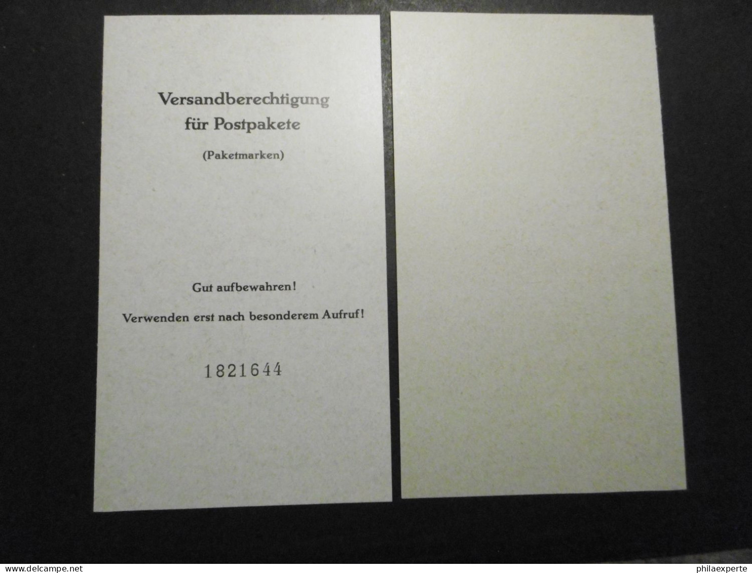 Berlin Mi. MH Packetmarke PZ I ** Mit 6xP2A+P2 E Nicht Ausgegeben Auf WZ Papier - Deckel Abgetrennt - Markenheftchen