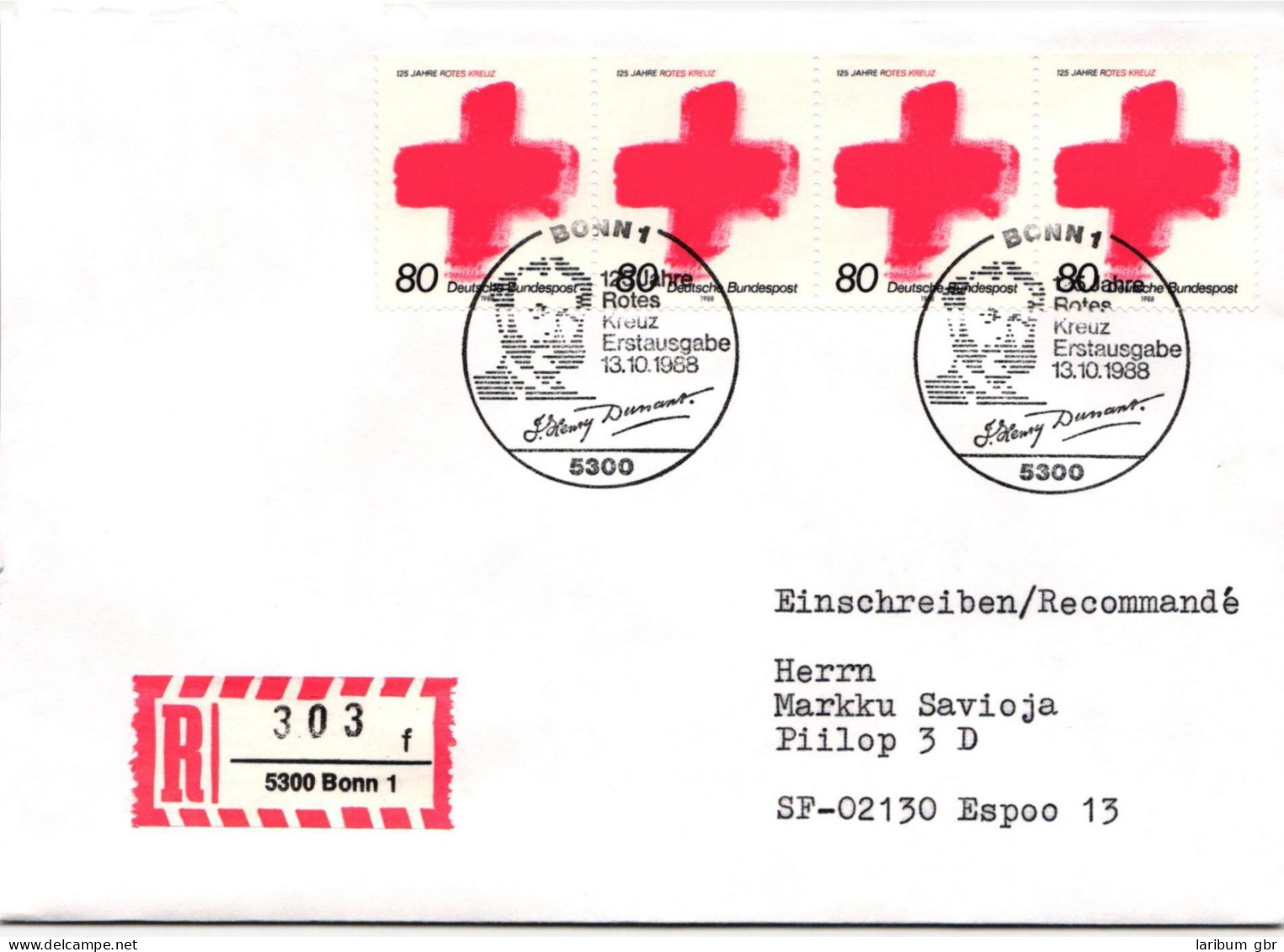 BRD Bund 1387 Auf Brief Als Mehrfachfrankatur Vom Ersttag #ND677 - Autres & Non Classés