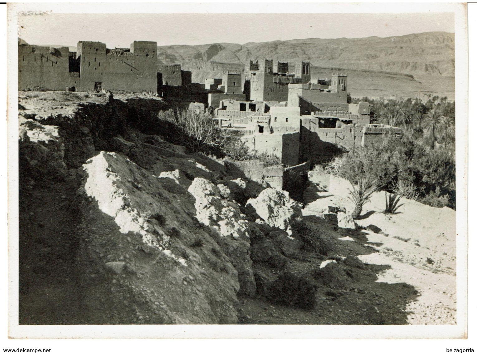 MAROC  KELAAT-M'GOUNA, TINGHIR ?? Région Drâa-Tafilalet - PHOTOGRAPHIE 1910-20 - Lieu Exact à Identifié Cliché TRES RARE - Luoghi