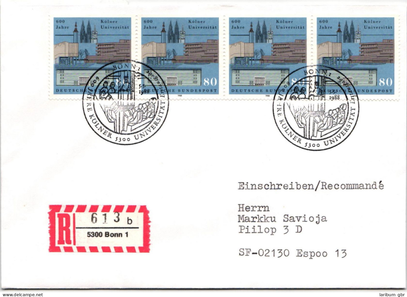 BRD Bund 1370 Auf Brief Als Mehrfachfrankatur Vom Ersttag #ND692 - Sonstige & Ohne Zuordnung