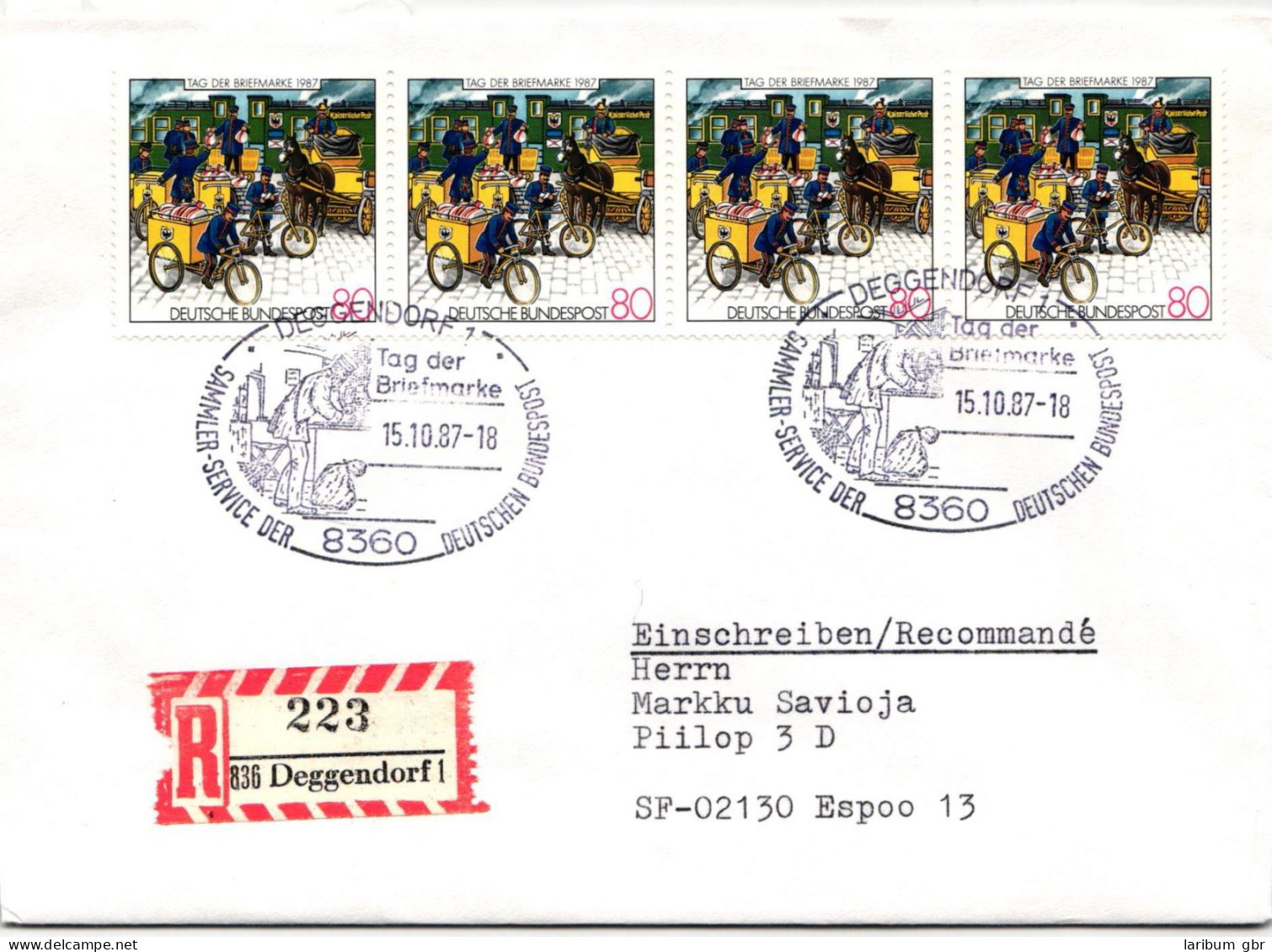 BRD Bund 1337 Auf Brief Als Mehrfachfrankatur Vom Ersttag #ND741 - Other & Unclassified
