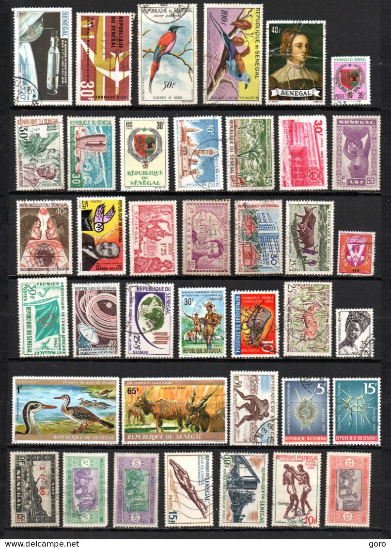 Senegal  .-   Lote  Nº   13  .-   39   Sellos - Sénégal (1960-...)